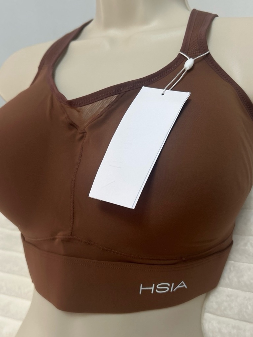 HSIA Brown High-Support Racerback Sports Bra - Picture 3 of 4